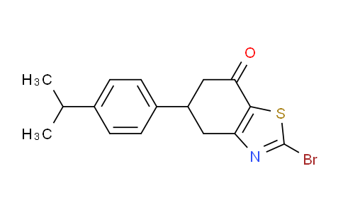 CAS No. 1387558-62-4, 2-Bromo-5-(4-isopropylphenyl)-5,6-dihydrobenzo[d]thiazol-7(4H)-one