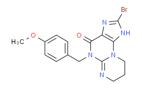 CAS No. 1381795-29-4, 2-Bromo-5-(4-methoxybenzyl)-5,7,8,9-tetrahydropyrimido[2,1-b]purin-4(1H)-one