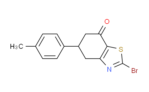 CAS No. 1387563-24-7, 2-Bromo-5-(p-tolyl)-5,6-dihydrobenzo[d]thiazol-7(4H)-one