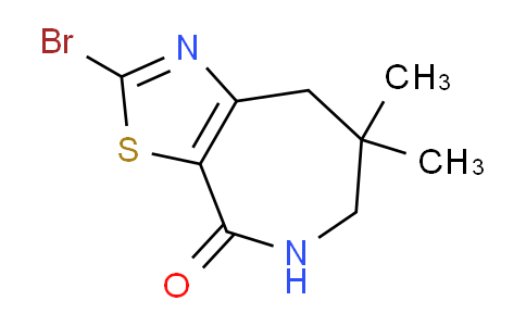 CAS No. 913718-58-8, 2-Bromo-7,7-dimethyl-5,6,7,8-tetrahydro-4H-thiazolo[5,4-c]azepin-4-one