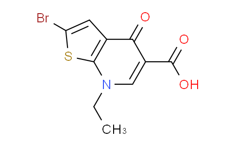 CAS No. 55503-26-9, 2-Bromo-7-ethyl-4-oxo-4,7-dihydrothieno[2,3-b]pyridine-5-carboxylic acid