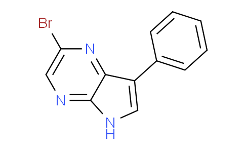 CAS No. 1347977-06-3, 2-Bromo-7-phenyl-5H-pyrrolo[2,3-b]pyrazine