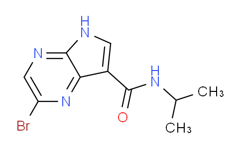 CAS No. 1426425-73-1, 2-Bromo-N-isopropyl-5H-pyrrolo[2,3-b]pyrazine-7-carboxamide