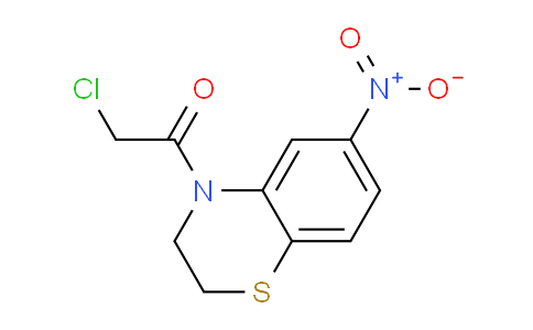 CAS No. 1202773-87-2, 2-Chloro-1-(6-nitro-2h-benzo[b][1,4]thiazin-4(3H)-yl)ethanone