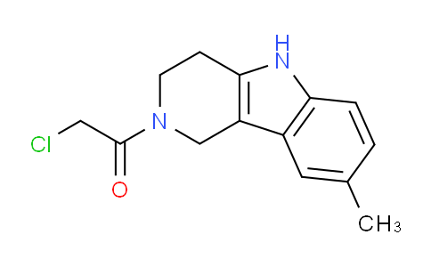 CAS No. 1142214-24-1, 2-Chloro-1-(8-methyl-3,4-dihydro-1H-pyrido[4,3-b]indol-2(5H)-yl)ethanone