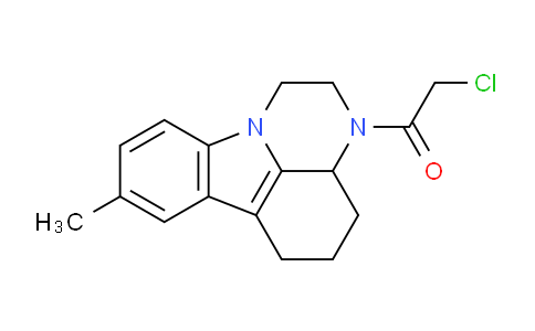 CAS No. 28742-49-6, 2-Chloro-1-(8-methyl-3a,4,5,6-tetrahydro-1H-pyrazino[3,2,1-jk]carbazol-3(2H)-yl)ethanone