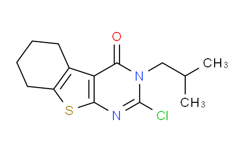 CAS No. 1707375-75-4, 2-Chloro-3-isobutyl-5,6,7,8-tetrahydrobenzo[4,5]thieno[2,3-d]pyrimidin-4(3H)-one