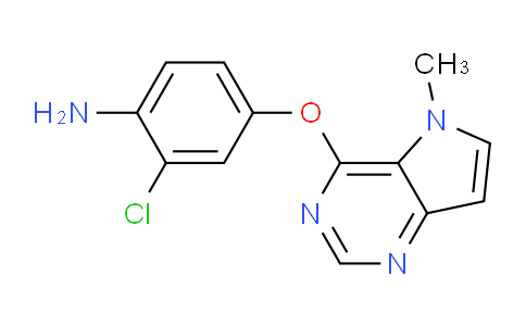 CAS No. 919278-09-4, 2-Chloro-4-((5-methyl-5H-pyrrolo[3,2-d]pyrimidin-4-yl)oxy)aniline