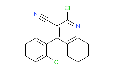 CAS No. 1225857-59-9, 2-Chloro-4-(2-chlorophenyl)-5,6,7,8-tetrahydroquinoline-3-carbonitrile