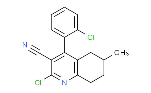CAS No. 1707372-28-8, 2-Chloro-4-(2-chlorophenyl)-6-methyl-5,6,7,8-tetrahydroquinoline-3-carbonitrile