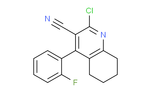 CAS No. 1225701-60-9, 2-Chloro-4-(2-fluorophenyl)-5,6,7,8-tetrahydroquinoline-3-carbonitrile