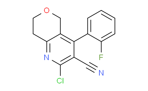 CAS No. 1707609-93-5, 2-Chloro-4-(2-fluorophenyl)-7,8-dihydro-5H-pyrano[4,3-b]pyridine-3-carbonitrile