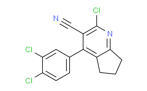 CAS No. 1779124-69-4, 2-Chloro-4-(3,4-dichlorophenyl)-6,7-dihydro-5H-cyclopenta[b]pyridine-3-carbonitrile