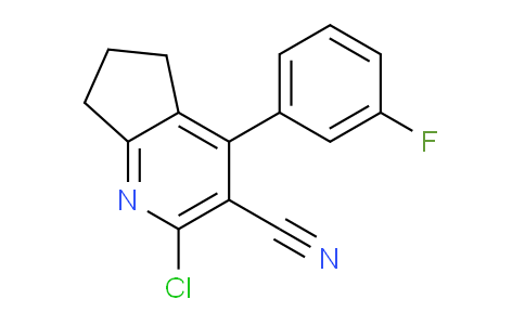 CAS No. 1708079-56-4, 2-Chloro-4-(3-fluorophenyl)-6,7-dihydro-5H-cyclopenta[b]pyridine-3-carbonitrile