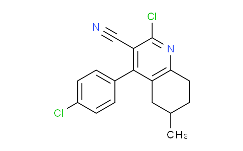CAS No. 1710661-48-5, 2-Chloro-4-(4-chlorophenyl)-6-methyl-5,6,7,8-tetrahydroquinoline-3-carbonitrile