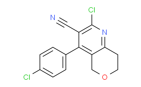 CAS No. 1707581-82-5, 2-Chloro-4-(4-chlorophenyl)-7,8-dihydro-5H-pyrano[4,3-b]pyridine-3-carbonitrile