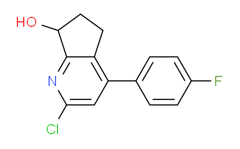 CAS No. 143214-13-5, 2-Chloro-4-(4-fluorophenyl)-6,7-dihydro-5H-cyclopenta[b]pyridin-7-ol