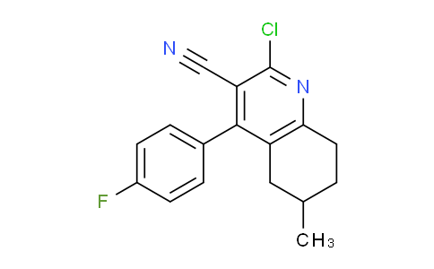 CAS No. 1603054-40-5, 2-Chloro-4-(4-fluorophenyl)-6-methyl-5,6,7,8-tetrahydroquinoline-3-carbonitrile