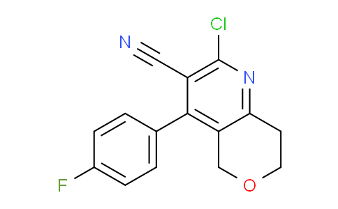 CAS No. 1603054-33-6, 2-Chloro-4-(4-fluorophenyl)-7,8-dihydro-5H-pyrano[4,3-b]pyridine-3-carbonitrile