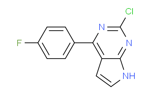 CAS No. 1239876-17-5, 2-Chloro-4-(4-fluorophenyl)-7H-pyrrolo[2,3-d]pyrimidine