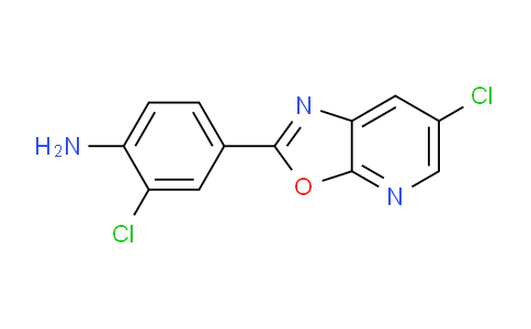 CAS No. 1354757-74-6, 2-Chloro-4-(6-chlorooxazolo[5,4-b]pyridin-2-yl)aniline