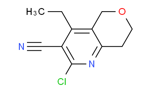 CAS No. 1707609-95-7, 2-Chloro-4-ethyl-7,8-dihydro-5H-pyrano[4,3-b]pyridine-3-carbonitrile
