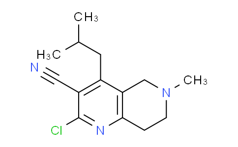 CAS No. 1774903-28-4, 2-Chloro-4-isobutyl-6-methyl-5,6,7,8-tetrahydro-1,6-naphthyridine-3-carbonitrile
