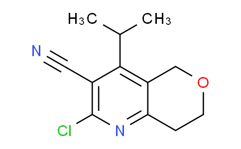 CAS No. 1710202-55-3, 2-Chloro-4-isopropyl-7,8-dihydro-5H-pyrano[4,3-b]pyridine-3-carbonitrile