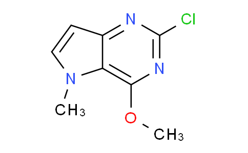 CAS No. 1375301-75-9, 2-Chloro-4-methoxy-5-methyl-5H-pyrrolo[3,2-d]pyrimidine
