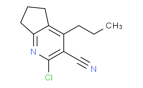 CAS No. 1707391-88-5, 2-Chloro-4-propyl-6,7-dihydro-5H-cyclopenta[b]pyridine-3-carbonitrile