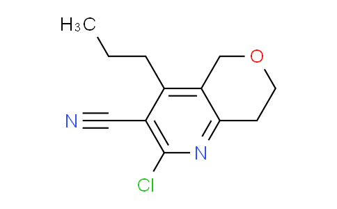 CAS No. 1707568-97-5, 2-Chloro-4-propyl-7,8-dihydro-5H-pyrano[4,3-b]pyridine-3-carbonitrile