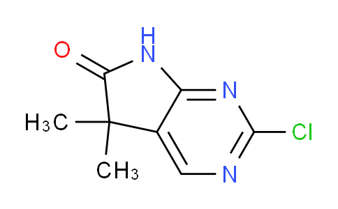 CAS No. 1638772-11-8, 2-Chloro-5,5-dimethyl-5H-pyrrolo[2,3-d]pyrimidin-6(7H)-one