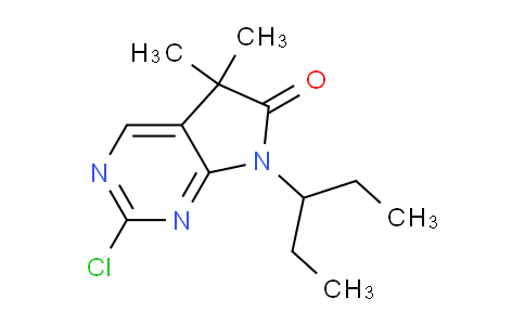 CAS No. 959799-06-5, 2-Chloro-5,5-dimethyl-7-(pentan-3-yl)-5H-pyrrolo[2,3-d]pyrimidin-6(7H)-one