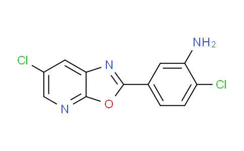 CAS No. 1354778-26-9, 2-Chloro-5-(6-chlorooxazolo[5,4-b]pyridin-2-yl)aniline