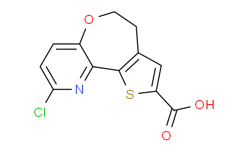 CAS No. 1282528-90-8, 2-Chloro-6,7-dihydrothieno[2',3':4,5]oxepino[3,2-b]pyridine-9-carboxylic acid