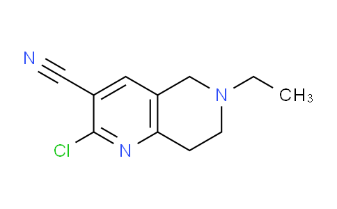 CAS No. 1279214-95-7, 2-Chloro-6-ethyl-5,6,7,8-tetrahydro-1,6-naphthyridine-3-carbonitrile