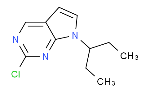 CAS No. 959795-58-5, 2-Chloro-7-(pentan-3-yl)-7H-pyrrolo[2,3-d]pyrimidine
