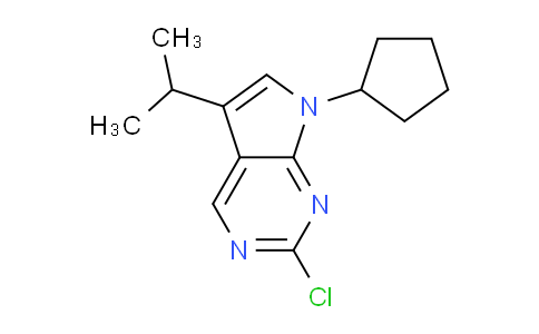 CAS No. 959799-11-2, 2-Chloro-7-cyclopentyl-5-isopropyl-7H-pyrrolo[2,3-d]pyrimidine