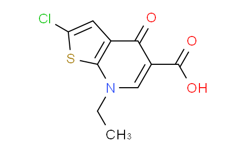 CAS No. 55503-43-0, 2-Chloro-7-ethyl-4-oxo-4,7-dihydrothieno[2,3-b]pyridine-5-carboxylic acid