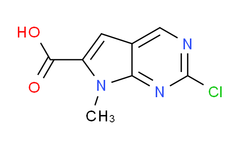 CAS No. 1638767-99-3, 2-Chloro-7-methyl-7H-pyrrolo[2,3-d]pyrimidine-6-carboxylic acid