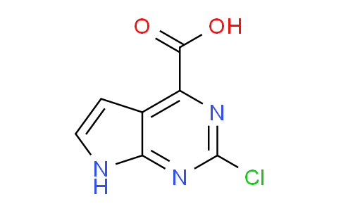 CAS No. 1292287-11-6, 2-Chloro-7H-pyrrolo[2,3-d]pyrimidine-4-carboxylic acid