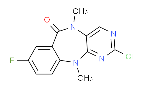 CAS No. 1956331-70-6, 2-Chloro-8-fluoro-5,11-dimethyl-5H-benzo[e]pyrimido[5,4-b][1,4]diazepin-6(11H)-one
