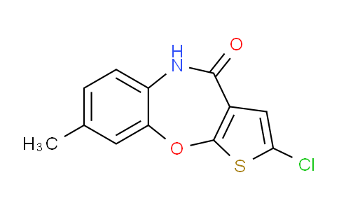 CAS No. 1418130-86-5, 2-Chloro-8-methylbenzo[b]thieno[3,2-f][1,4]oxazepin-4(5H)-one