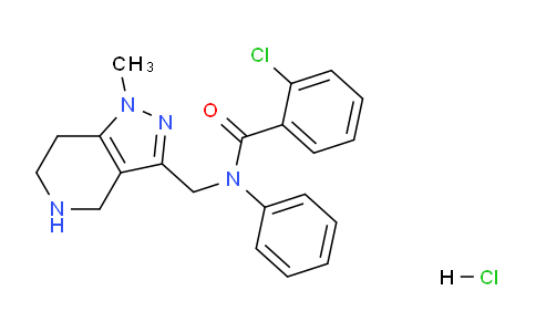 CAS No. 1354550-72-3, 2-Chloro-N-((1-methyl-4,5,6,7-tetrahydro-1H-pyrazolo[4,3-c]pyridin-3-yl)methyl)-N-phenylbenzamide hydrochloride