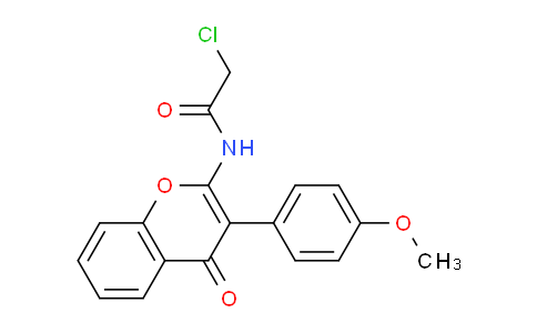 CAS No. 1017420-44-8, 2-Chloro-N-(3-(4-methoxyphenyl)-4-oxo-4H-chromen-2-yl)acetamide