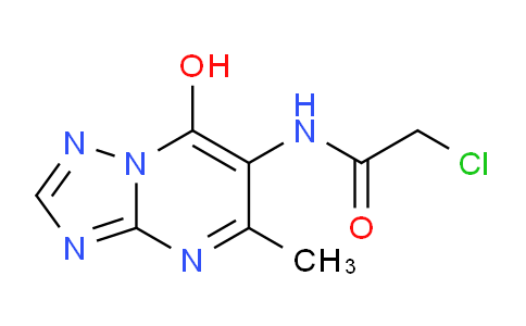 CAS No. 876717-51-0, 2-Chloro-N-(7-hydroxy-5-methyl-[1,2,4]triazolo[1,5-a]pyrimidin-6-yl)acetamide