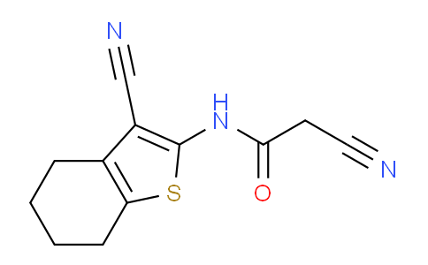 CAS No. 73227-84-6, 2-Cyano-N-(3-cyano-4,5,6,7-tetrahydrobenzo[b]thiophen-2-yl)acetamide