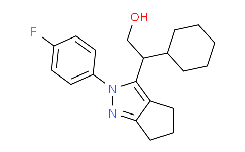 CAS No. 1363405-55-3, 2-Cyclohexyl-2-(2-(4-fluorophenyl)-2,4,5,6-tetrahydrocyclopenta[c]pyrazol-3-yl)ethanol