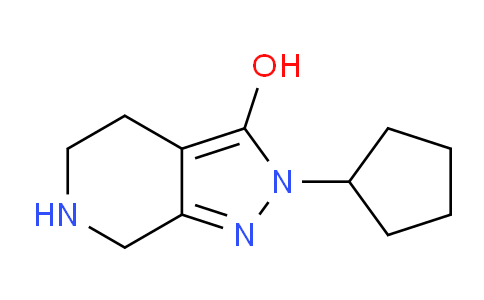 CAS No. 1707609-50-4, 2-Cyclopentyl-4,5,6,7-tetrahydro-2H-pyrazolo[3,4-c]pyridin-3-ol