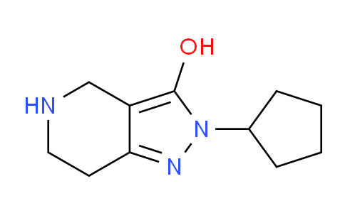 CAS No. 1779121-62-8, 2-Cyclopentyl-4,5,6,7-tetrahydro-2H-pyrazolo[4,3-c]pyridin-3-ol